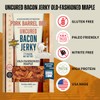 Pork Barrel BBQ Old-Fashioned Maple Bacon Jerky - Uncured Snacks,