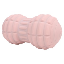 Vibrating Peanut Massage Ball, Electric Double Lacrosse Massage Ball, 4 Vibrating Speeds Deep Tissue TPE Trigger Point Massager Roller for Back Neck Foot Muscle (Roseate)