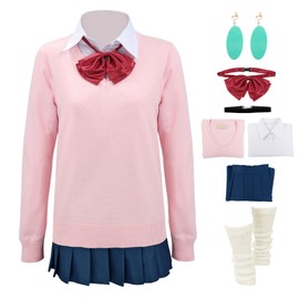 DAZCOS Ayase - Disfraz de cosplay para adultos y mujeres, talla estadounidense, traje de anime japonés JK, uniforme para fiesta (S)