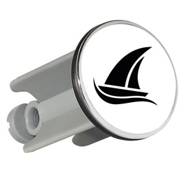Huuraa Sink Plug Sailing Boat Gift 4 cm Height Adjustable 6.5 to 8.5 cm Sailing Gift Idea