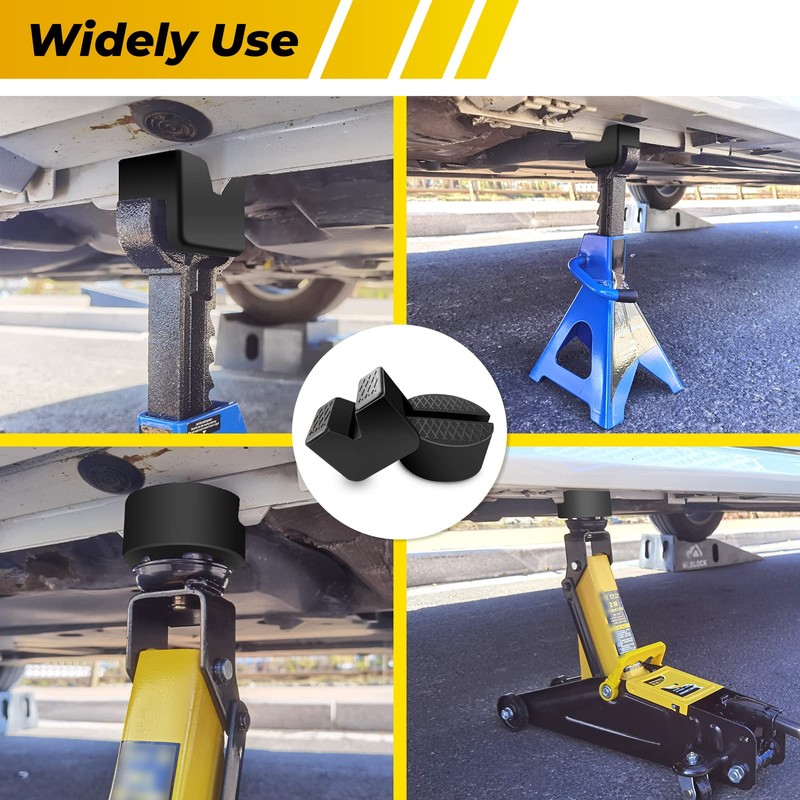 Rubber Jack Pad Pinch Weld Adapter, Universal Slotted Frame Rail