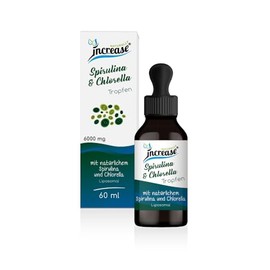 Liposomal Spirulina & Chlorella Drops High Dose - (180,000 mg per Pack) 6000 mg Spirulina & Chlorella per Daily Dose - MCT Oil - High Bioavailability
