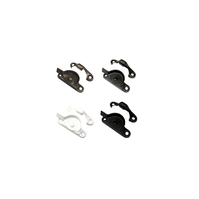 QCAA Zinc Die Cast Window Sash Lock, 2-7/16", Brushed Antique