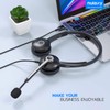 Nulaxy Computer Headset with Microphone, Wired USB Headset for Laptop