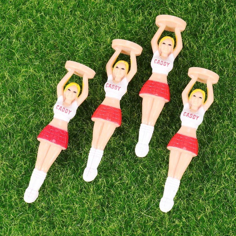 VANZACK 4PCS/PACK Outdoor Girl Tee Plastic Holder for Golfer Sports