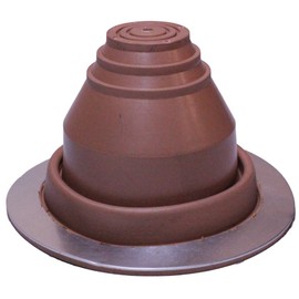 Flashers #1 Copper EPDM Round Flexible Roof Jack Pipe Boot Metal Roofing Pipe Flashing (Pipe OD 1/4" to 2")