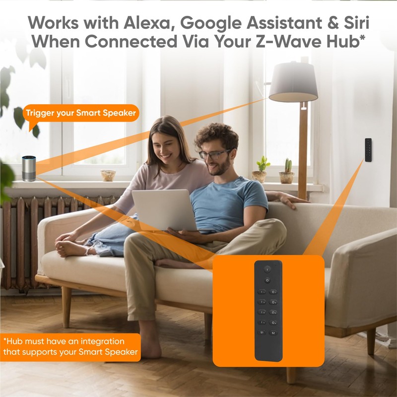 Vesternet Z-Wave 12 Button Smart Remote Control | Trigger Up