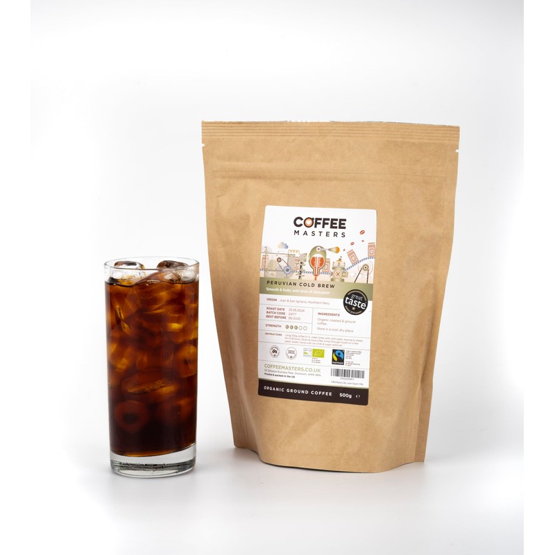 Coffee Masters Peruvian Cold Brew Ground Coffee - 500g Medium