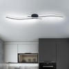 28W Linear Ceiling Light Black Modern LED Ceiling Light Fixture