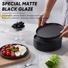 E-far 7.9 Inch Ceramic Dinner Plates, 6-Piece Stoneware Salad Plates
