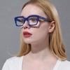 DXYXYO Blue Light Blocking Reading Glasses for Women 1.5 Oversized