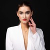 namana Infinity Y Necklace for Women. Gold Lariat Necklace with