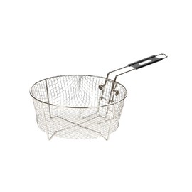 Lodge Silver Deep Fry Basket - Nickel-Plated Steel Deep Fry Basket - 11.5 Inch