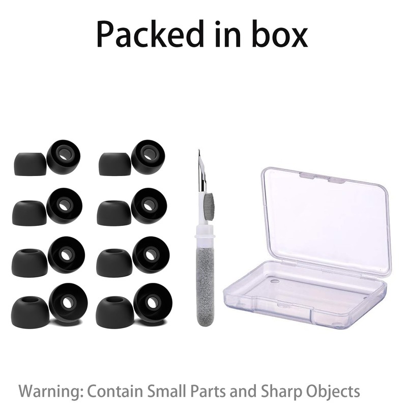 Vykyntow 8 Pairs Replacement Ear Tips Compatible with DEWALT DXMA1902092,