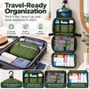 Hanging Toiletry Bag for Travel – Waterproof Foldable Organizer for