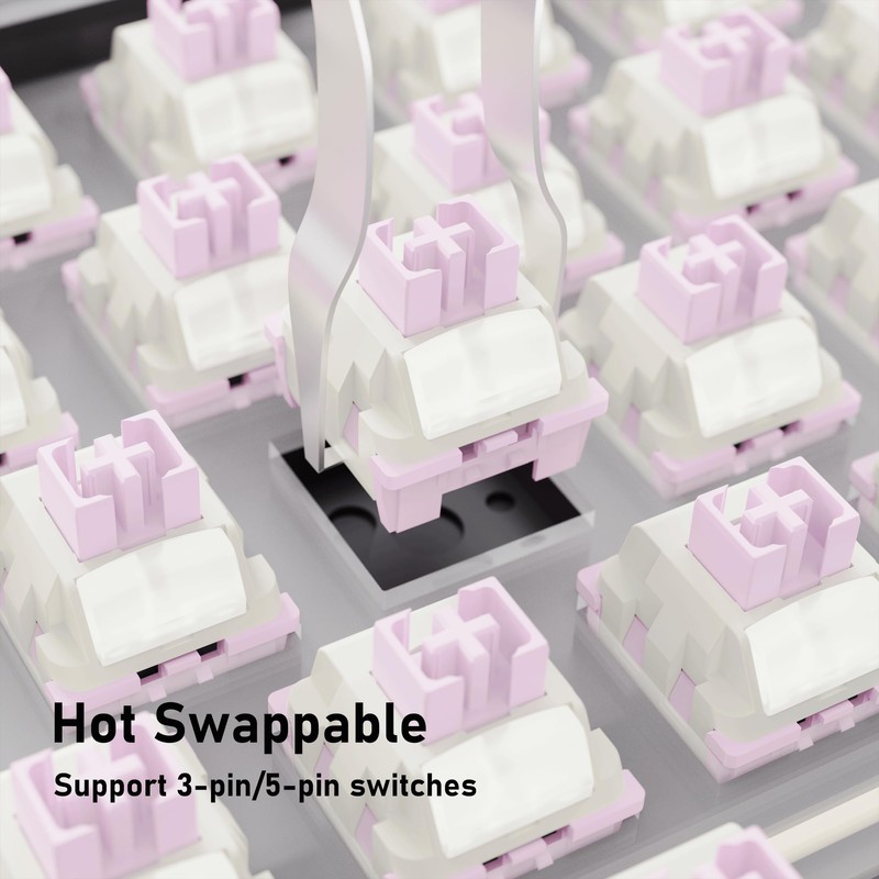 ZORNHER ZH980 Wireless Mechanical Gaming Keyboard,95% Blue Hot-Swappable Custom Creamy