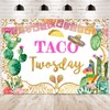 Fiesta Taco Twosday Birthday Banner Taco Twosday 2nd Birthday Backdrop
