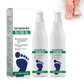 2Pcs Ximonth Foot Spray with Tea Tree Oil,Tea Tree Oil Feet Spray,TeaTree OilSpray for Foot (100ml/3.38fl.oz)