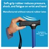 Carex Soft Grip Walking Cane with Pivot Tip, Red -