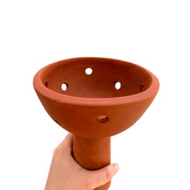 Mayan Copal Burning Kit : Artisan Made Large Natural Clay Cup (21" inches Tall) Copalera or Sahumerio Cup, Premium Copal for Burning 1.5 oz.(50 gr) & 1 Pack of Sand for Burning
