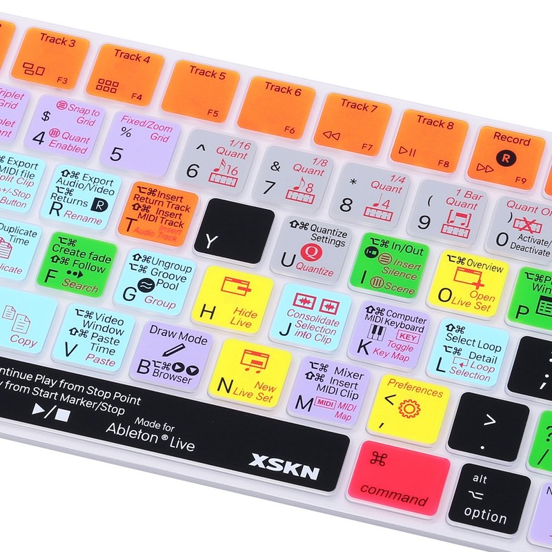 XSKN for Magic Keyboard Shortcut Ableton Live Keyboard Cover, Durable