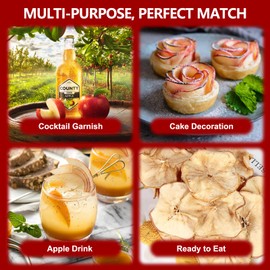 Dried Apples Slices (250g/8.8 Oz) No Sugar Added Dye Free Allergy Free Gluten Free Fruit Chips for Soccer Lunch School Classroom,Bulk Snacks Bags Box for Kids Toddler Baby