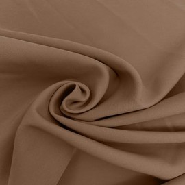 Texco Inc Solid Color Polyester Spandex 4-Way Twill Stretch Work Clothes, Formal Wear, and DIY Projects/Apparel Fabric, Almond 1 Yard