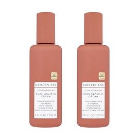 Kristin Ess Hair Ultra Hydrating Curl Leave-In Cream Conditioner for Curly Hair with Frizz Control, Humidity Shielding, Vegan, Color + Keratin Safe, 8.45 fl oz (Pack of 2)
