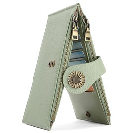 SENDEFN Purse for Women RFID Blocking Large Capacity Bifold Multi Card Wallet Case with Zipper Pocket Credit Card Holder