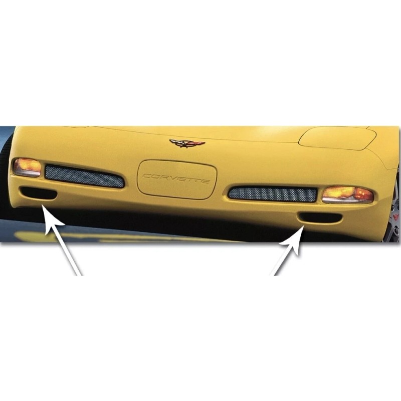 Corvette C5 CORVETTE  BLACK BRAKE DUCT  PLASTIC HONEYCOMB  GRILL GRILLE