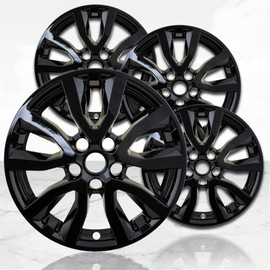 17" 4pc Gloss Black Wheel Skins (Set of 4) for Nissan Rogue 2017-2022