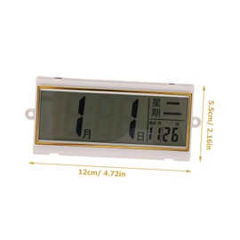 Operitacx Elegant Digital Wall Clock Calendar and Temperature Large Lcd Display for Easy Reading and Peace of Mind