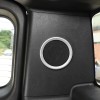 necar2020 Silver Alloy Trunk Speaker Ring Trim Accessories Cover For
