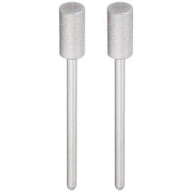 Argo File Electrodeposited Diamond Bit, Cylinder Type, 0.2 inch (5.5 mm) x 0.4 inch (11 mm), Pack of 2 DEP2052#200, Shaft Diameter 0.08 inch (2.35 mm)