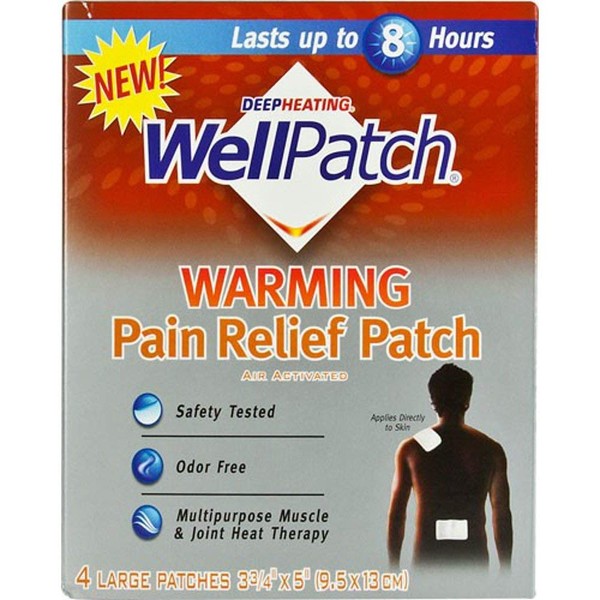 Well Patch Wellpatch Warming Pain Rlf 3 Pack 4 Ct