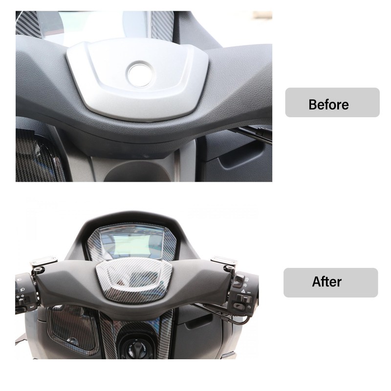 Motorcycle Handle Center Cover Carbon Fiber Style UV Protection Handle