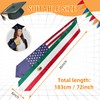Vcmaluco Graduation Stole Sash American Guatemala Flag Graduation Stole Sash