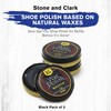 Stone and Clark Premium Black Shoe Polish Kit - Shine