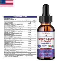 GreenPeople Organic Kidney Cleanse & Detox, Kidney Cleanse Detox & Repair Drops