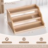 Memanque Tiered Spice Rack Organizer for Cabinet, Wooden Spice Rack