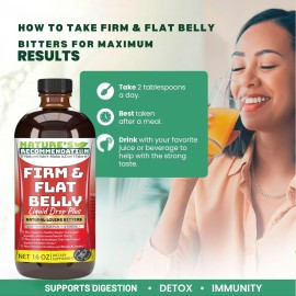 salamnutrition Organic FIrm & Flat Belly Detox & Energizer. Burn Body Fat Fast 12 in 1  . 16 OZ