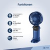 Xlayer Folding Hand Fan with Smartphone Holder 1200 mAh (Blue)