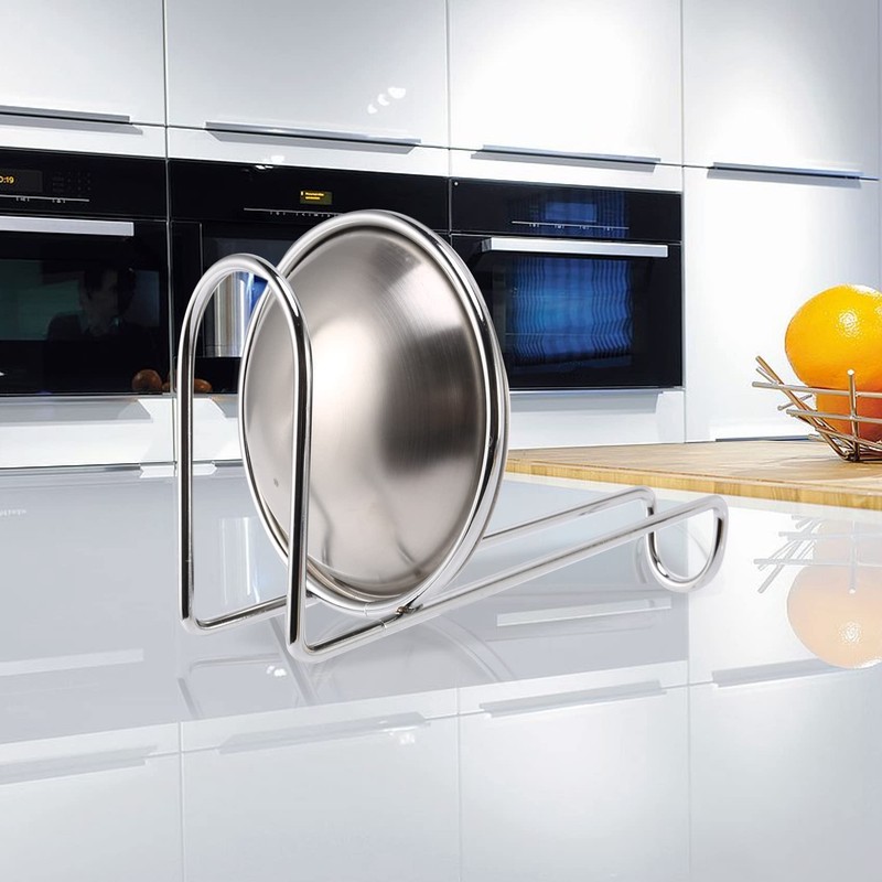 Ksrnsne Stainless Steel Spoon Rest Holder,Long Handle Vertical Saving Soup