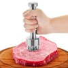 LMYKH Meat Tenderiser Stainless Steel, Manual Steak Hammer, Schnitzel Tenderiser,