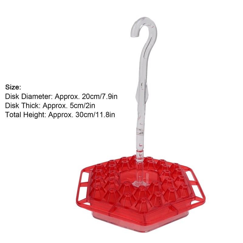 Hex Hummingbird Feeder Horizontal Hanging Bird Feeding Tray for Garden