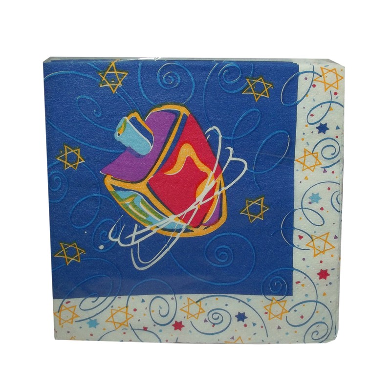 Festive Hanukkah Beverage Napkins, 16ct