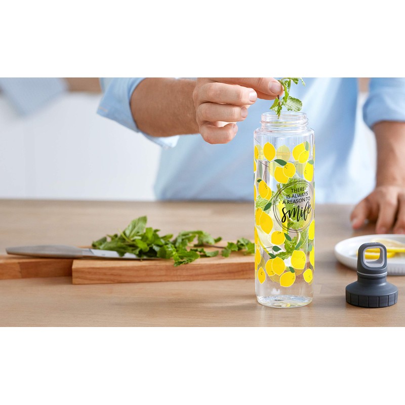 Emsa Drink2Go Tritan N30313 Drinking Bottle, 0.7 Litres, Screw Cap,