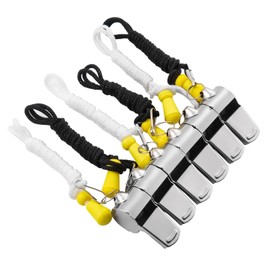 MISUYACO 12 Pack Sport Whistles with Lanyar for Coaches, Referees and Officials, Loud Crisp Sound (12 Pcs(Silver))