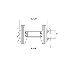 Compact Short Steel Hook-On Bed Rails for Headboard and Footboard Storage or Display