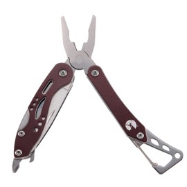 Captain Stag UM-1576 Multi-functional Tool Mini Tool CS Multi Tool Pliers 7 Functions Mini Carabiner Included (Approx.): 4.3 x 4.3 x 0.6 inches (110 x 110 x 15 mm) (pliers form)